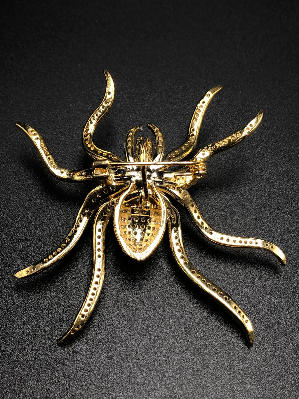 Genuine Baltic Yellow Amber 925 silver Swarovski Crystal Spider 🕷️ Pendant/ Brooch