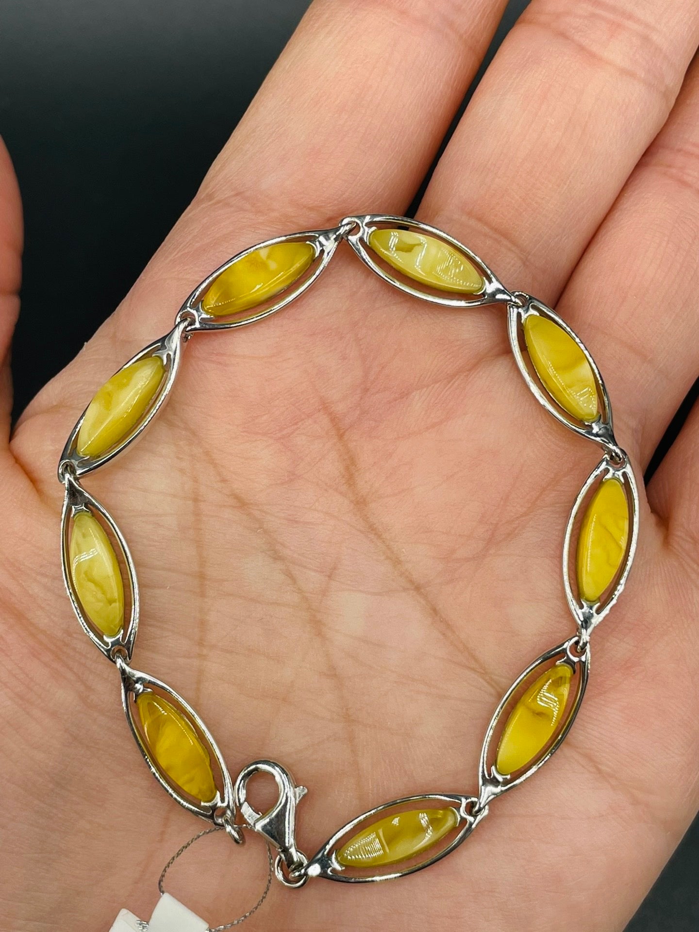 Handmade Baltic Natural Golden Beewax Amber Bracelet 🐴